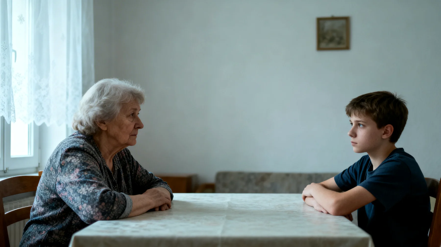 Babcia ma trudności w prowadzeniu głębszych rozmów emocjonalnych ze swoimi dorosłymi wnukami, co prowadzi do powierzchownych kontaktów i poczucia dystansu w relacji"