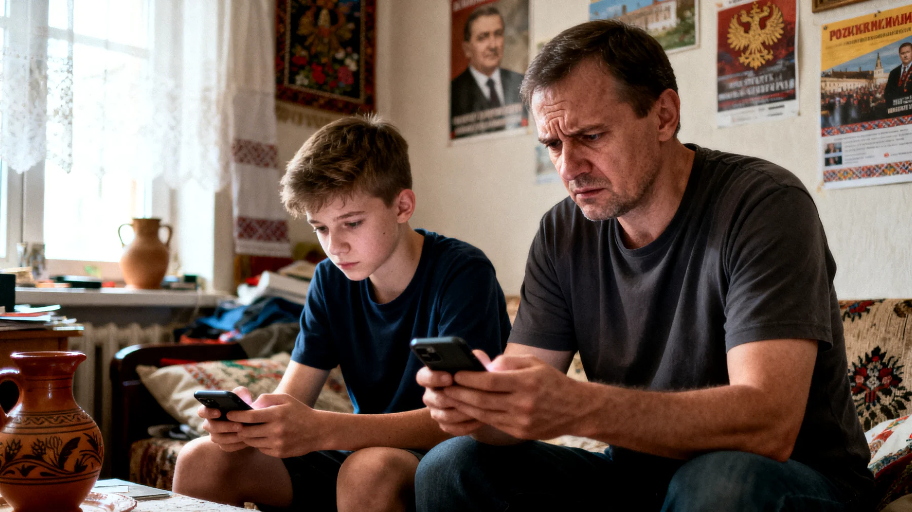 Tata martwi się o bezpieczeństwo i zachowanie nastolatka korzystającego z mediów społecznościowych - publikowanie prywatnych zdjęć, kontakt z nieznajomymi, nieodpowiednie treści i wpływ na zdrowie psychiczne"